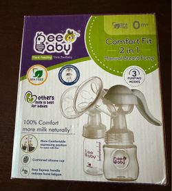 BeeBaby Comfort Fit 2 in 1 Manual Breast Pump