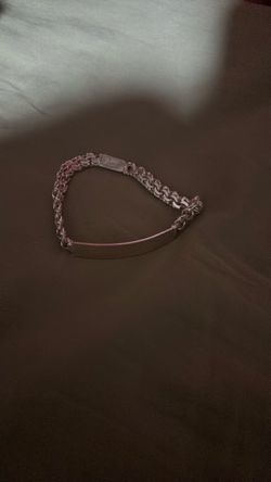 Silver ID Bar Chain Bracelet