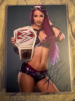 WWE Sasha Banks autographs