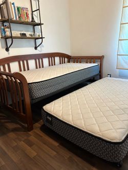 Double bed with Two Mattresses