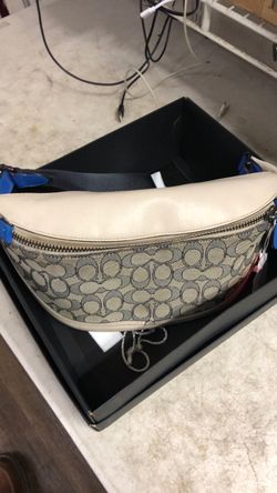 1003 Coach C9583 Signature Belt Bag / Fanny Pack W/ Dust Bag & Box 561543