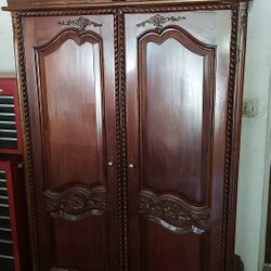 Beautiful Antique Italian Armoire Hand Carved