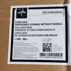 Medline Luer Lock Disposable Syringe without Needle Sterile