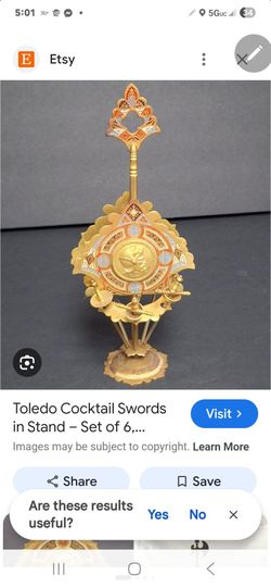 Toledo cocktail swords
