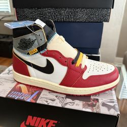 Jordan’s  Size 8 For Sale  Union Fragment Fire Red White Cement 