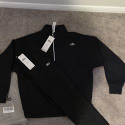 Black Alo Quarter Zip Set