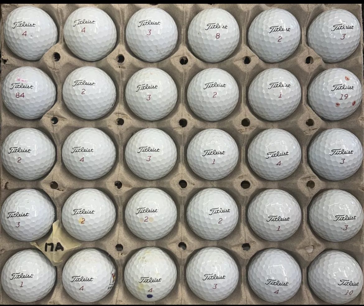 30 Titleist Pro V1X Golf Balls 4a Lot A17