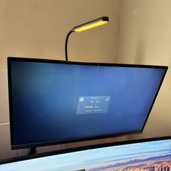 HP 27” (27er) and HP 24” (24mh) Monitor Gaming Displays With Monitor Mounts And Adapters