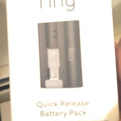 Ring Quick Release Battery Pack