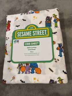 Sesame Street Halloween Crib Sheet 28x52