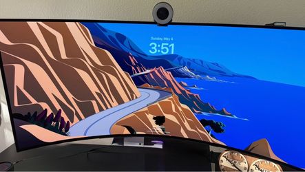 Large Curved Ultrawide Monitor