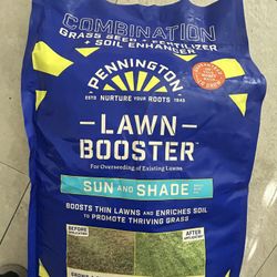 Grass Seed, Fertilizer, Soil Enhancer 35 Pounds