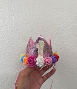 Girls birthday crown