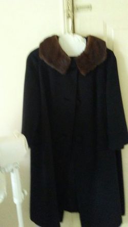 Very nice like new black long coat