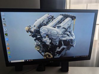 LG 27" IPS Monitor 1080p — 27MP33HQ-B, Box + Stand + Cables