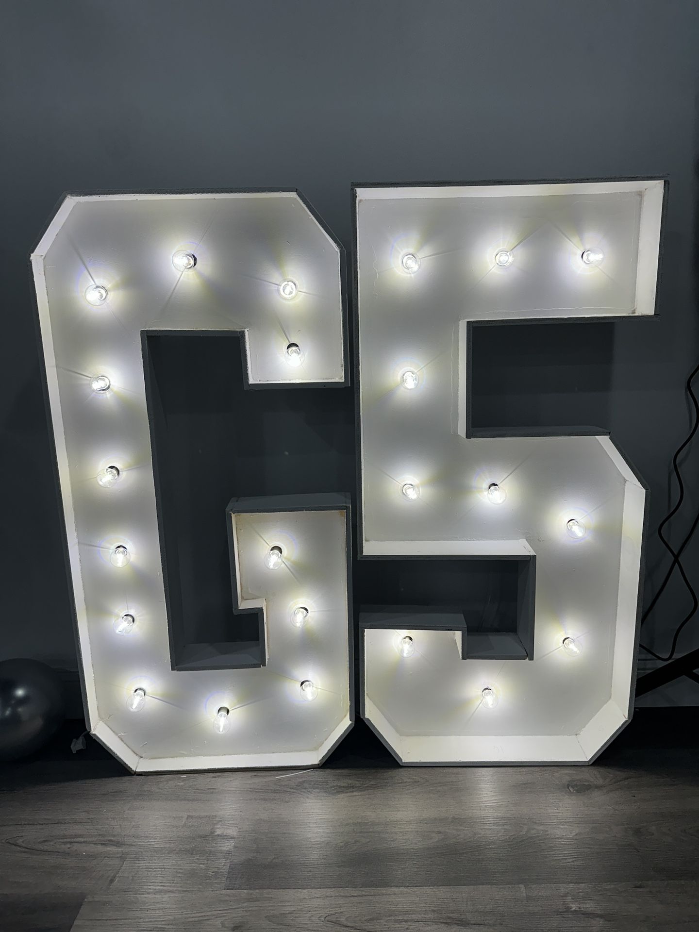 Marquee Letters and numbers