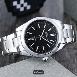 Silver Quartz Watch 