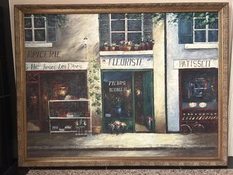 French Scene Canvas Oil Painting  (Longwood - Markham Woods Corridor) 