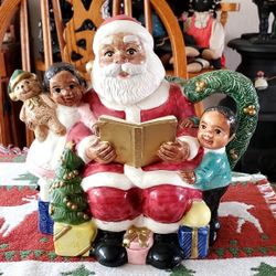 Tea Pot - Black Santa 