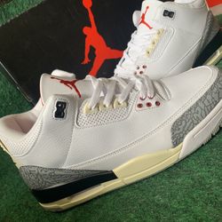 Jordan 3 White Cements Size 11 $120