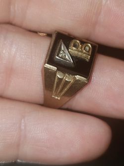 Antique 14kt gold ring 9