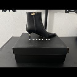 Jewel Leather Bootie  # 6.5