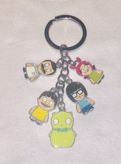 Bob’s burger charm flat keychain new!