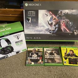Xbox One X Bundle Used Great Condition 