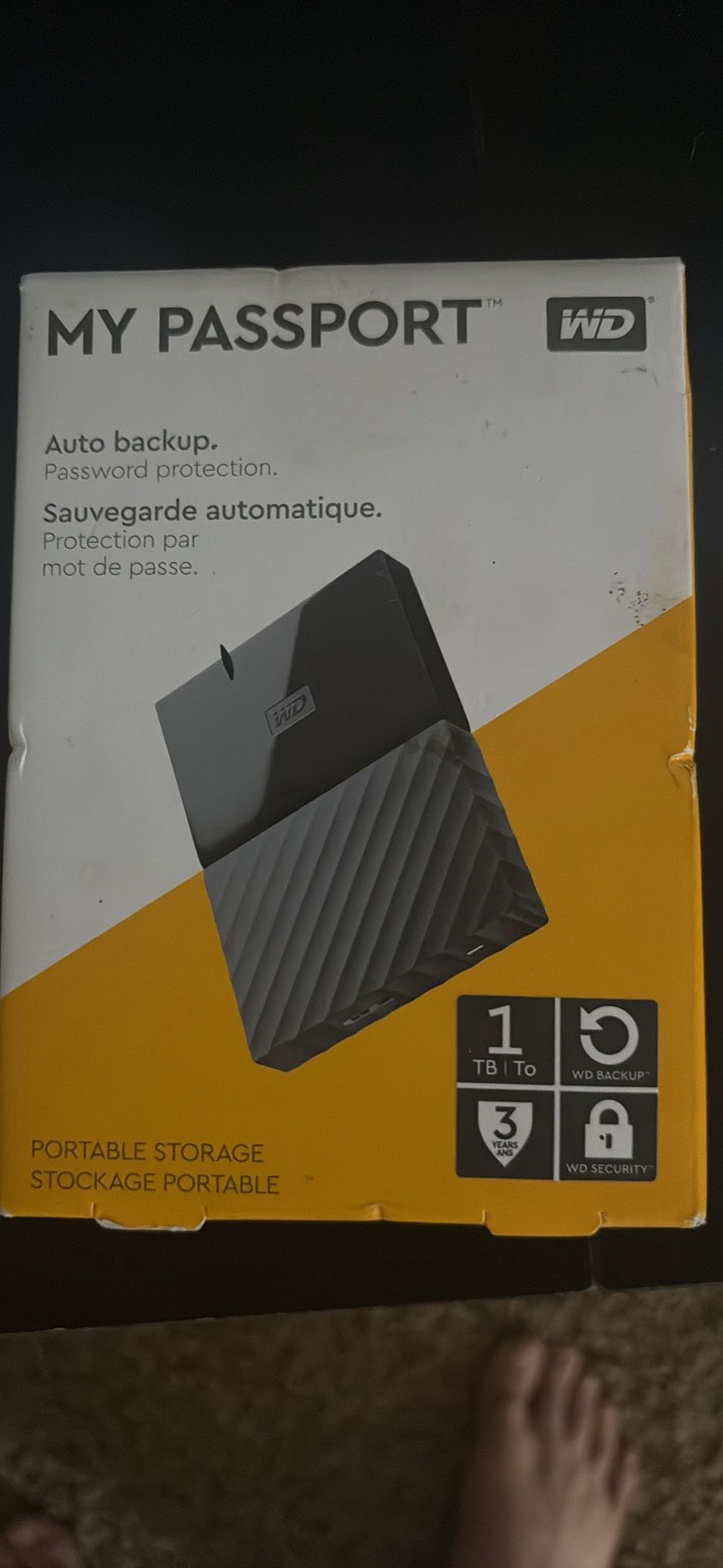 WD My Passport 1TB Hard drive