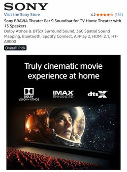 Sony BRAVIA Theatre Bar 9
