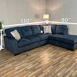 Brand New 🎀 Hot Deal 🤝AVIEMORE INK 2-PIECE RAF/LAF  SECTIONAL WITH CHAISE