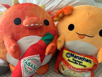 Squishmallows Dragon Plush Set of Two