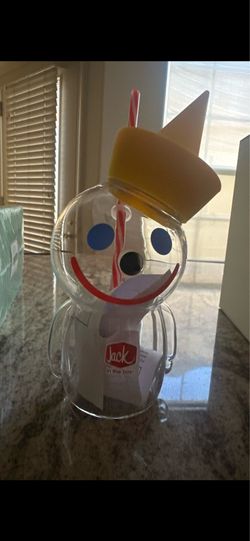 Jack in the box glass cup