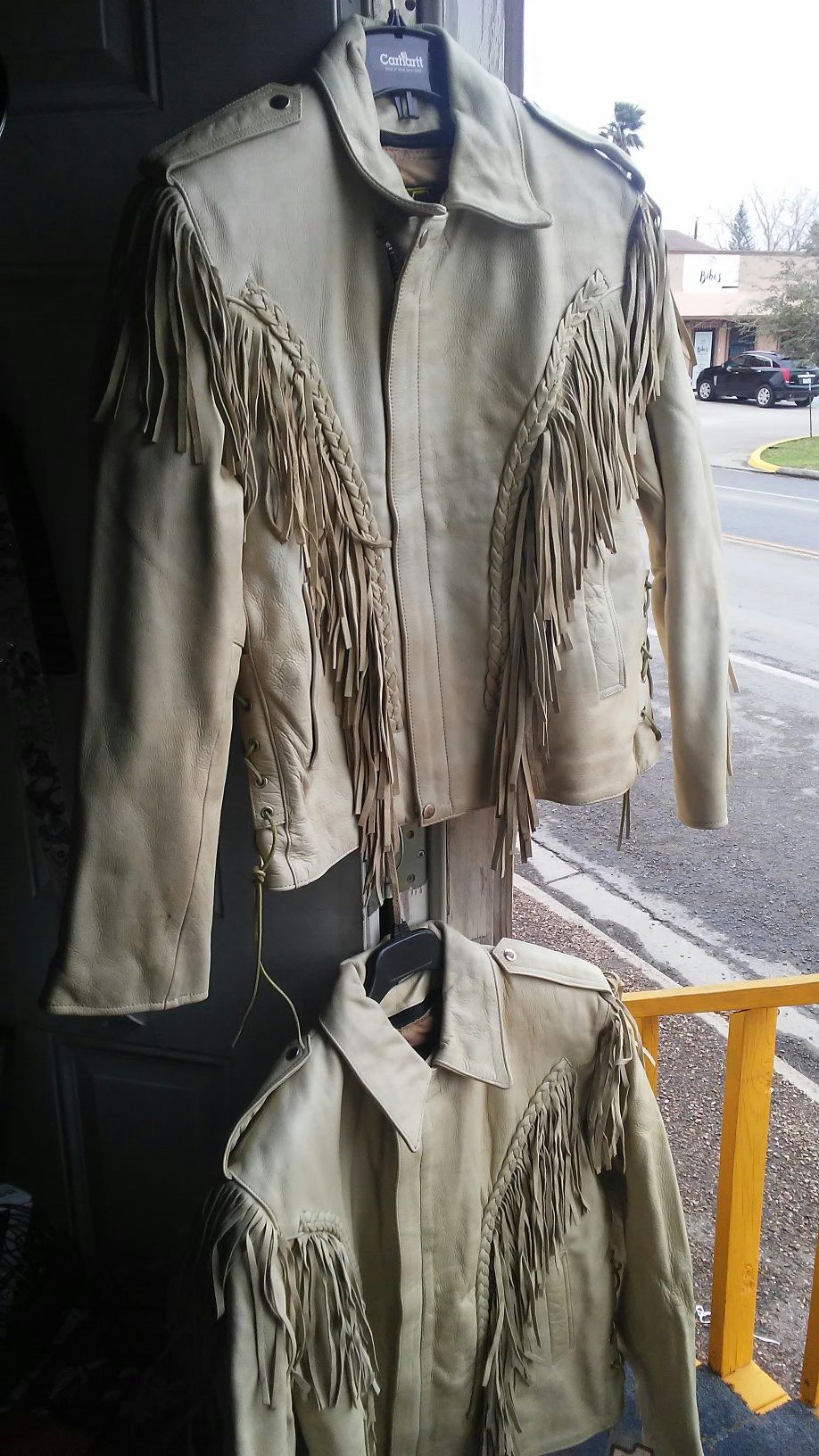 HEAVY DUTY LEATHER FRINGED JACKETS