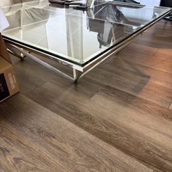 Glass el dorado coffee table $1k new