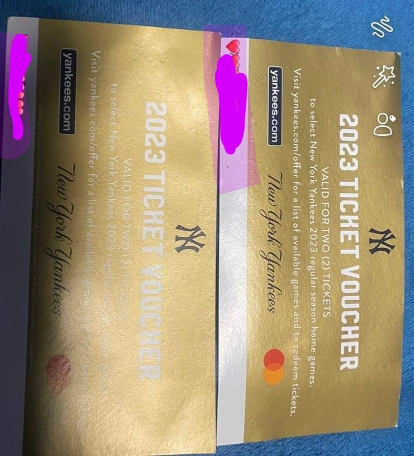 2023 Baseball TICKETS (Yankee Stadium)