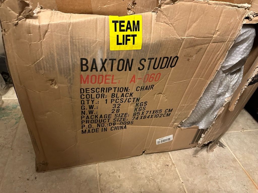 Baxton Studio Sequim Modern Recliner Club Chair Black