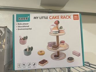 Kabi My Little Cake Rack Wooden Toy Set