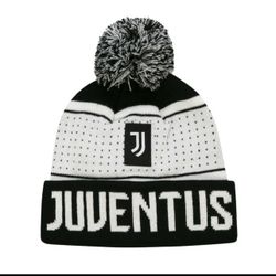 Juventus Adult Pegged Pom Beanie