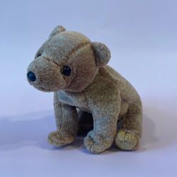 Pecan the Brown Bear Ty Original Beanie Baby 1999 PE Pellets excellent used con… 