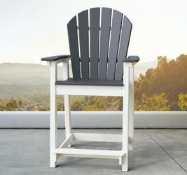Tall Adirondack Chair, Patio Chairs with 4”Widened Armrests and Footrest, HDPE Weather Resistant Adirondack Balcony Chairs, Outdoor Chairs for Garden,