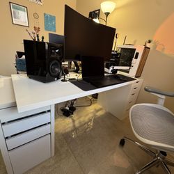 IKEA Tabletop + Cable Organizer (+ Drawers?)