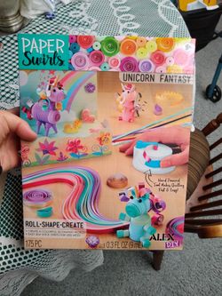 Paper Swirls Unicorn Fantasy
