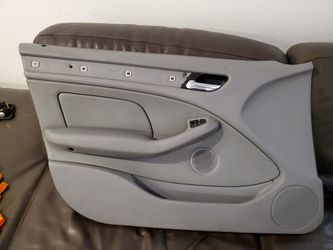 BMW E46 Driver Side LH Door Panel Card Montana Grey