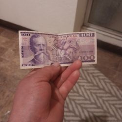 Billete De 100 Pesos Mexicanos 