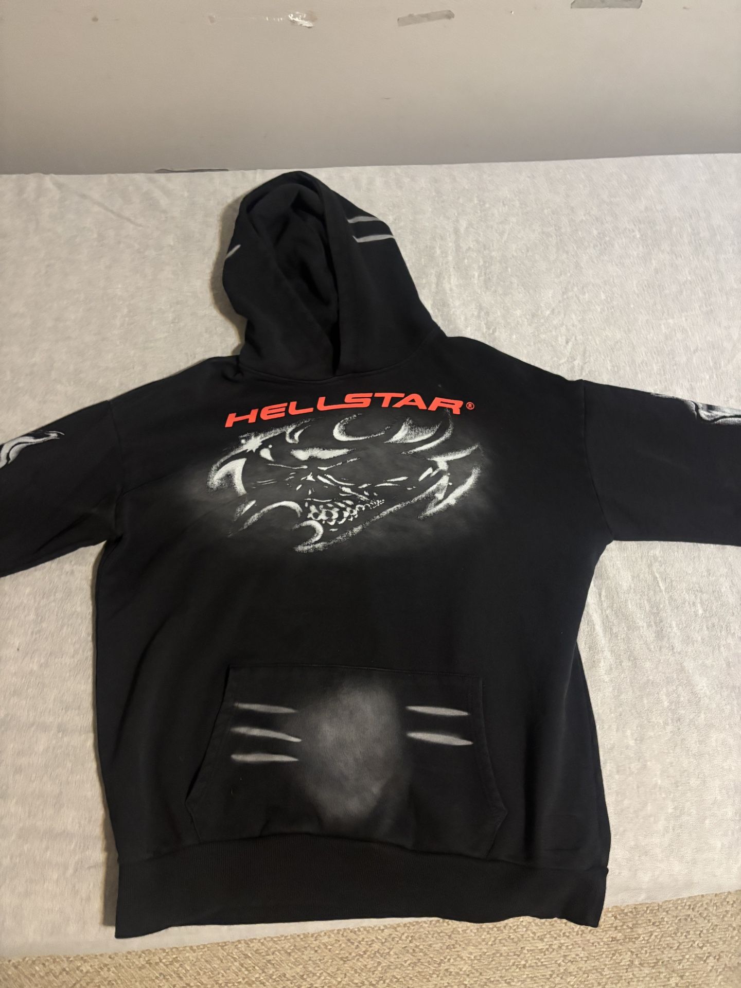 Hellstar Airbrushed Skull Hoodie