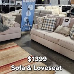 New Franklin Sofa And Loveseat 