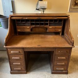 Antique Roll Top Desk 