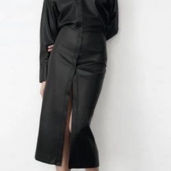 Zara Faux Leather Dress