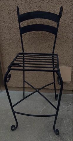 Metal / Iron Outdoor Tall Chair / Stool